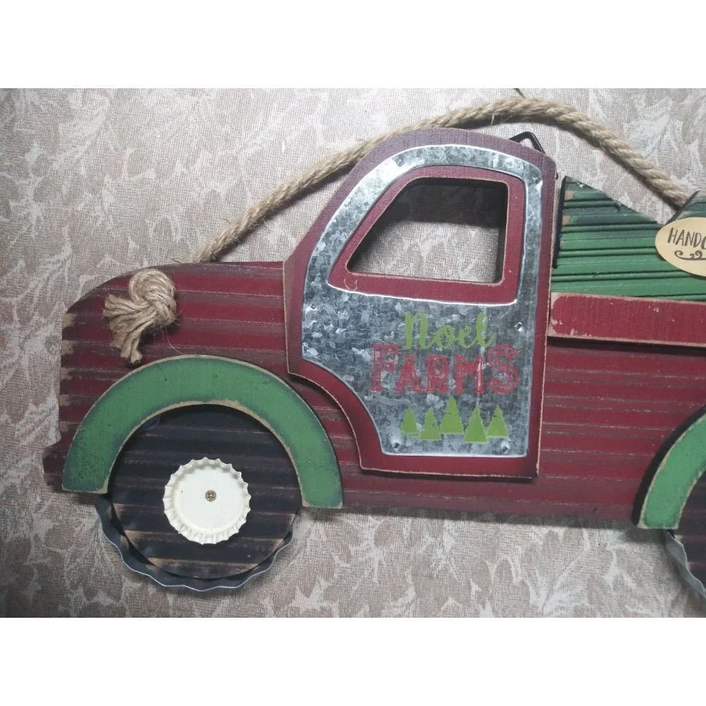 NEW NOEL FARMS RED PICKUP TRUCK Christmas Hanging Decor 13